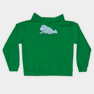 This Is My Manatee, Funny Manatee Sea Cow Kids Hoodie